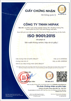 Mipak and ISO 9001 Standard: Total Quality Assurance